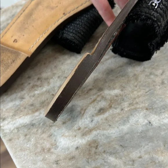 Sam Edelman Slides Sandals Black Rubber Sole size 8.5 - Picture 14 of 14